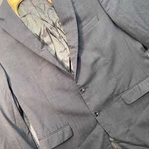 Calvin Klein Men's‎ Gray Wool Blazer Sport Coat Suit Jacket Business 44R